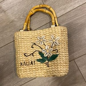 Kauai straw woven hand bag